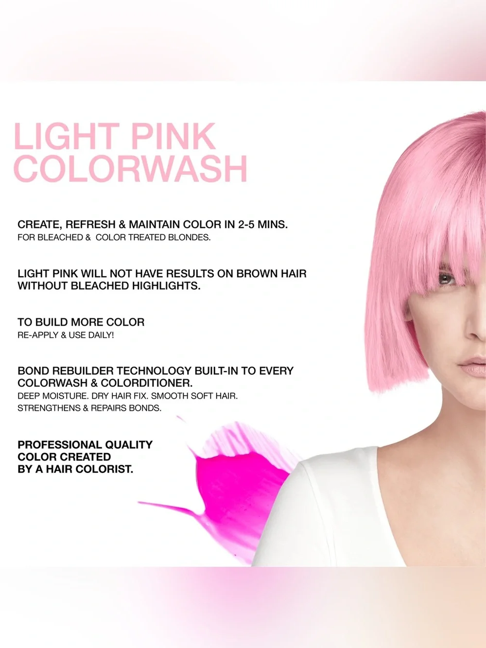 Viral Colorwash Pastel Light Pink 8.25 fl oz